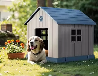 Durable Plastic Waterproof Doghouse
