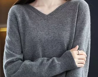 Women's Wool V-Neck Sweater - 3 Colors Available