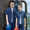 Denim Short-Sleeve Workwear