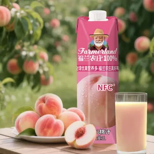 10 0% Pure Peach Juice